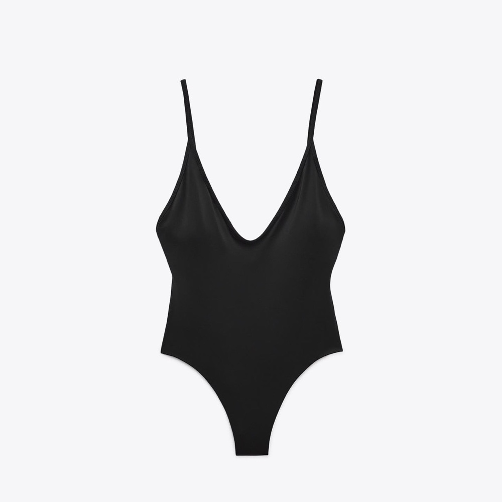 Black V-Neck Bodysuit ZARA!!! Size Small